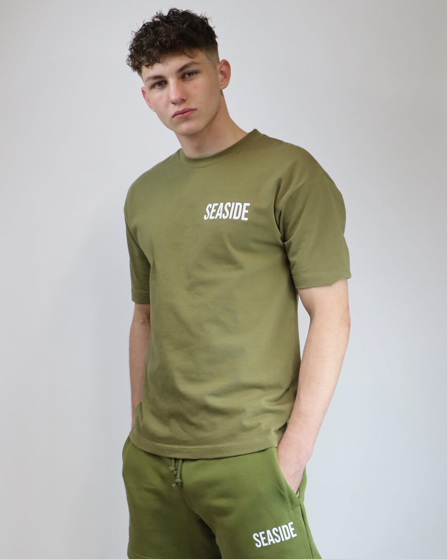 Seaside Esntls T-shirt Khaki Green